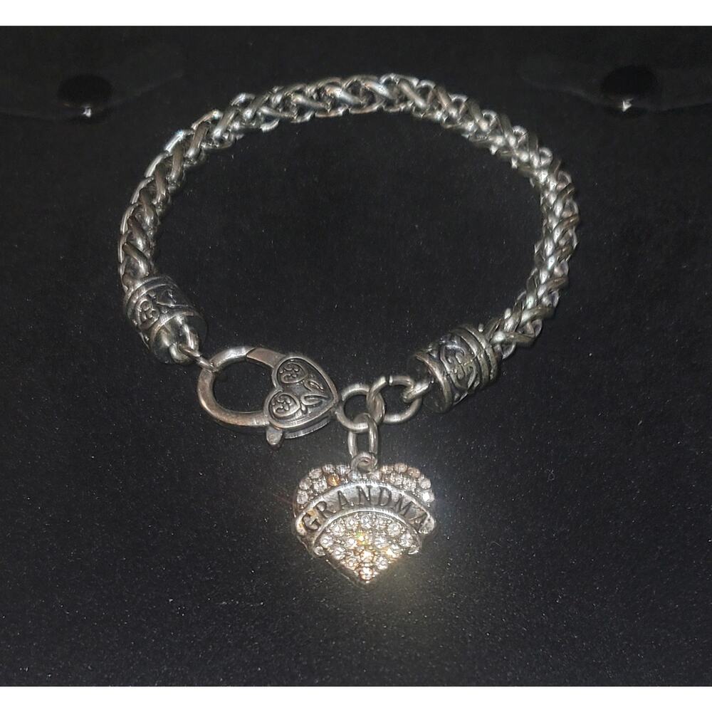 Silver Tone "Grandma" bracelet